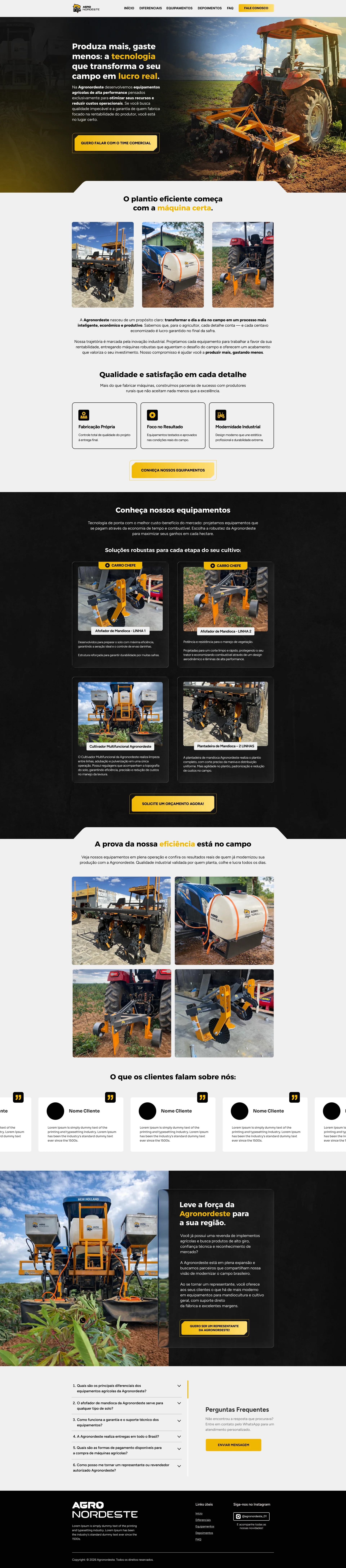 Projeto de engenharia de equipamento agrícola da Agronordeste em renderização 3D de alta qualidade